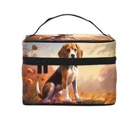 WZYCWB Nerdy Beagle Large cosmetic bag for women, portable large capacity cosmetic bag, travel cosmetic bag storage bag for girls, Black, One Size, Black, One Size