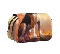 WZYCWB Nerdy Beagle Portable Pencil Case ideal for organizing pens in the office or storing makeup brushes
