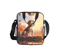 WZYCWB Nerdy Beagle Transparent Shoulder Bag Lunch Handbag with Zipper and Shoulder Strap for Women Men Work Shopping