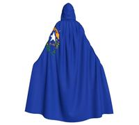 WZYCWB Nevada State Flag Patterned hooded cape, robe Cosplay costume for men and women, Halloween adult role play costume
