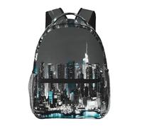 WZYCWB New York paintings Casual Backpack, 11.4x15.7x7.8 Inch, Laptop Backpack for Travel Hiking Business Camping Gym