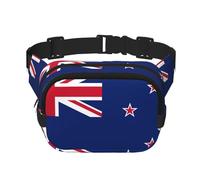 WZYCWB New Zealand Flag Sports Waist Bag, Trendy and Fashionable Crossbody Bag, Lightweight Travel Small Bag