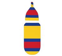 WZYCWB Newborn Baby Blanket Colombia Flag Baby Swaddle Blanket Universal Reception Kit (with Matching Head Cap)
