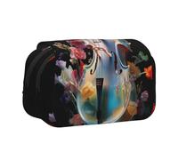 WZYCWB Nice cello Printing Portable Pencil Case ideal for organizing pens in the office or storing makeup brushes