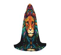 WZYCWB Nice lion S Patterned Hooded Cape Cosplay Costume - Holiday Party Costume Props
