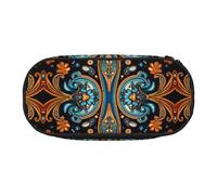 WZYCWB Nice Symmetrical Pattern Large Capacity Pencil Bag - Multifunctional Storage Box, Portable and Durable Pencil Bag for Office and School Supplies