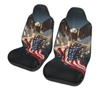 WZYCWB North American Bald Eagle Car Seat Protectors (2 Pack), Auto Seat Covers Guard Sedan, SUV, Truck, Van, Bus & Ferry Seats