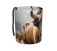 WZYCWB North American Bison Herd Hanging car Trash can is Suitable for Many Types of Cars. It is Practical and Convenient, and is Simply The Perfect Partner for Driving.