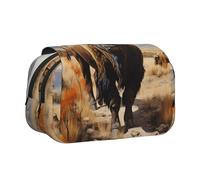 WZYCWB North American bison herd Printing Portable Pencil Case ideal for organizing pens in the office or storing makeup brushes