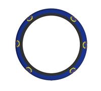WZYCWB North Dakota State Flag Steering wheel cover - Skin-friendly and soft material, sweat-absorbing and breathable design, non-slip and wear-resistant