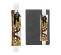 WZYCWB Nut-eating squirrel Diary pencil pouches, PVC pen holders and pen holders with elastic bands, and bookmarks are the best gift choices.