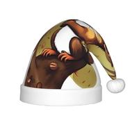 WZYCWB Nut-eating squirrel Patterned Christmas Party Hat, Children's Class Activity Gift, Christmas Holiday Decoration Prop