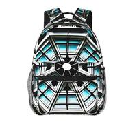 WZYCWB Octagon Building Casual Backpack, 11.4x15.7x7.8 Inch, Laptop Backpack for Travel Hiking Business Camping Gym