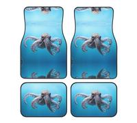 WZYCWB Octopus in the Sea Patterned car mats 4-piece set | For cars/SUVs/trucks | Firm fit without displacement