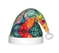 WZYCWB oil painting of a snake Patterned Christmas Party Hat, Children's Class Activity Gift, Christmas Holiday Decoration Prop