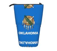 WZYCWB Oklahoma State Flag Printed Retractable Pen Holder Suitable for use as a Simple Cosmetic Bag, Wallet, etc.