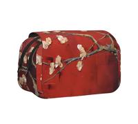 WZYCWB Open apricot blossoms Printing Portable Pencil Case ideal for organizing pens in the office or storing makeup brushes
