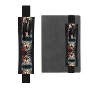 WZYCWB Open-mouthed cat Printed Large-Capacity PVC Pen Holder + Creative Diary Pen Bag Set with Elastic Band Anti-Slip Design