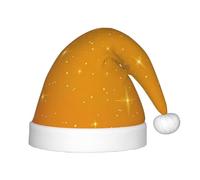WZYCWB Orange Star Patterns Fun Christmas Party Hat, Class Party Activity Holiday Christmas Decoration Hat