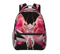 WZYCWB Orchid Praying Mantis Casual Backpack, 11.4x15.7x7.8 Inch, Laptop Backpack for Travel Hiking Business Camping Gym