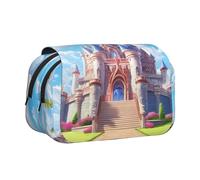 WZYCWB Outside the castle Printing Portable Pencil Case ideal for organizing pens in the office or storing makeup brushes