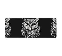 WZYCWB Owl Abstract Drawing mouse pad 11.8x31.5 in Gaming mouse pad suitable for laptops and office environments