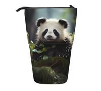 WZYCWB Panda Cubs in The Forest Retractable Storage Container for Pen Holders, Makeup Brush Holders, or Coin Drawstring Bags.
