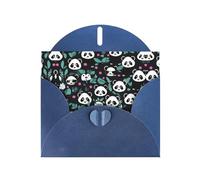 WZYCWB Panda cute face Blue Printed Holiday Cards - Perfect for heartwarming holiday greetings