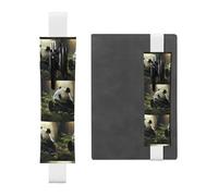 WZYCWB panda Diary pencil pouches, PVC pen holders and pen holders with elastic bands, and bookmarks are the best gift choices., White, One Size