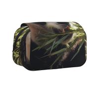 WZYCWB Panda eating bamboo Printing Portable Pencil Case ideal for organizing pens in the office or storing makeup brushes