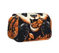WZYCWB Panda eating food Printing Portable Pencil Case ideal for organizing pens in the office or storing makeup brushes