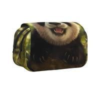 WZYCWB Panda portrait photo Printing Portable Pencil Case ideal for organizing pens in the office or storing makeup brushes