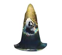 WZYCWB Panda taking a bath M Patterned Hooded Cape Cosplay Costume - Holiday Party Costume Props