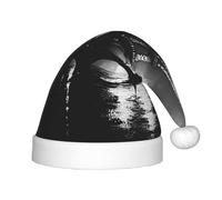 WZYCWB Paris Black Patterns Fun Christmas Party Hat, Class Party Activity Holiday Christmas Decoration Hat