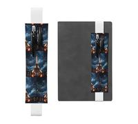 WZYCWB Paris Tower Diary pencil pouches, PVC pen holders and pen holders with elastic bands, and bookmarks are the best gift choices., White, One Size