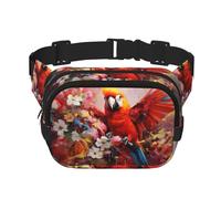 WZYCWB Parrot Art Paintings Sports Waist Bag, Trendy and Fashionable Crossbody Bag, Lightweight Travel Small Bag