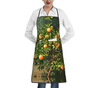 WZYCWB Passion fruit tree A printed kitchen apron with pockets and hem perfect for cooking baking painting and housework