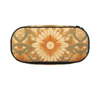 WZYCWB Patterned Sunflowers Large Capacity Pencil Bag - Multifunctional Storage Box, Portable and Durable Pencil Bag for Office and School Supplies