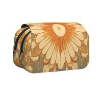 WZYCWB Patterned sunflowers Printing Portable Pencil Case ideal for organizing pens in the office or storing makeup brushes