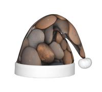 WZYCWB Pebbles in the beach Patterned Christmas Party Hat, Children's Class Activity Gift, Christmas Holiday Decoration Prop