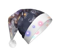 WZYCWB Pendant Violet Flower Adult LED Party Hat, Holiday Party Decoration