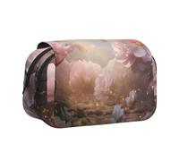 WZYCWB Peony flowers in dream Printing Portable Pencil Case ideal for organizing pens in the office or storing makeup brushes
