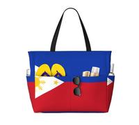 WZYCWB Philippine flag Beach bag large travel bag gym swimming pool zipper storage bag