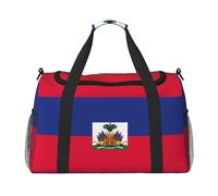 WZYCWB Philippine flag Handheld travel bag weekend bag fitness yoga bag suitable for fitness and other scenarios, Haitian Flag, One Size