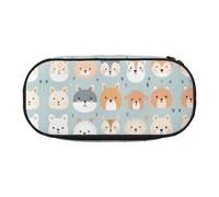 WZYCWB pictorial Avatar Large Capacity Pencil Bag - Multifunctional Storage Box, Portable and Durable Pencil Bag for Office and School Supplies