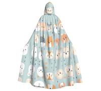 WZYCWB pictorial avatar Patterned ball cape, adult extended wizard robe, masquerade costume, carnival theme party dress