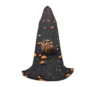 WZYCWB Pine cone nuts M Patterned Hooded Cape Cosplay Costume - Holiday Party Costume Props