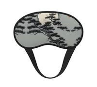 WZYCWB Pine Tree Under The Moon Printed Sleeping Eye mask, Full Coverage, relieves Eye Fatigue
