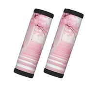 WZYCWB Pink cherry blossom staircase Stylish Patterned Luggage Trolley Cover - Super Soft Grip Cover