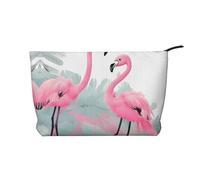 WZYCWB Pink Flamingo Patterned Toiletry Storage Bag, Essential for organizing Cosmetics and Skincare Products.